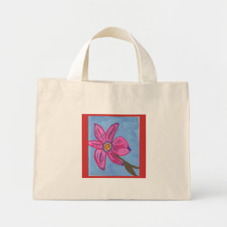 Bolso De Tela Diminuto tote florido