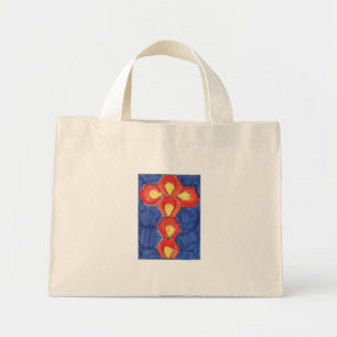 Bolso De Tela Diminuto Tote pequeño de fondo cruzado