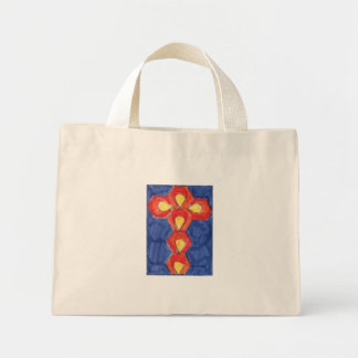 Bolso De Tela Diminuto Tote pequeño de fondo cruzado
