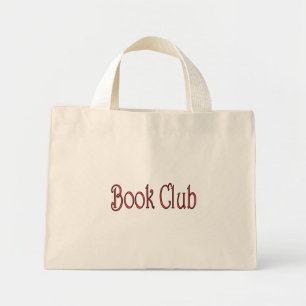 BOLSO DE TELA DIMINUTO TOTE PEQUEÑO DEL CLUB DE LIBROS