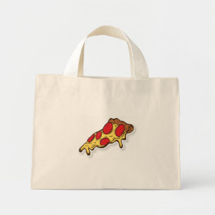 Bolso De Tela Diminuto Tote Pizza