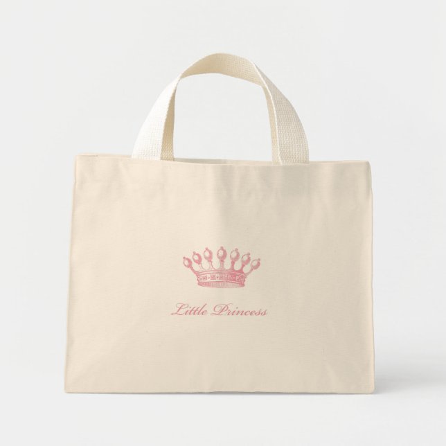 Bolso De Tela Diminuto Tote Princesa Pequeña (Frente)