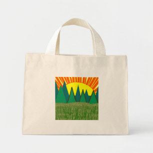 Bolso De Tela Diminuto Tote Sunrise 2 - Personalizado