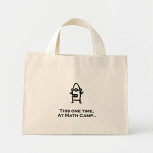 Bolso De Tela Diminuto Tres Ojos Bot Esta Vez En El Campamento De Math