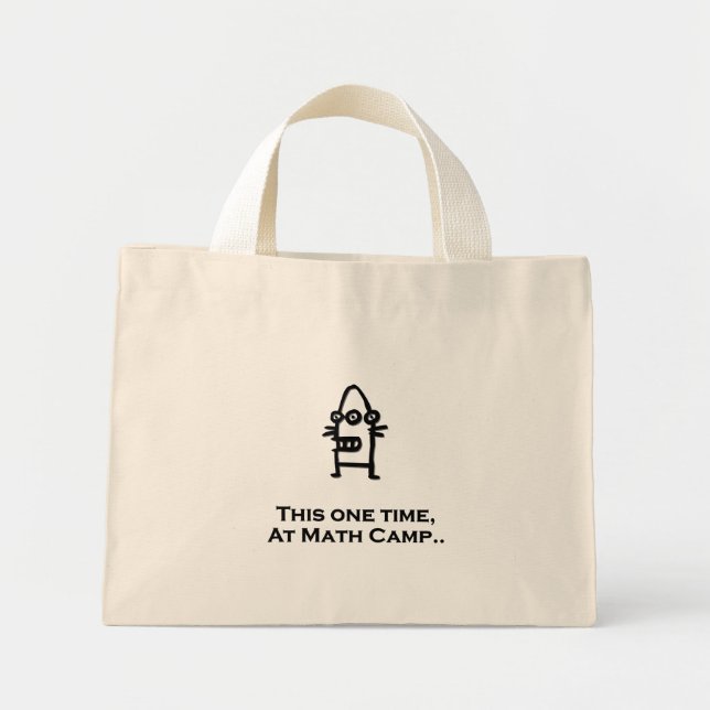 Bolso De Tela Diminuto Tres Ojos Bot Esta Vez En Math Camp Black (Frente)