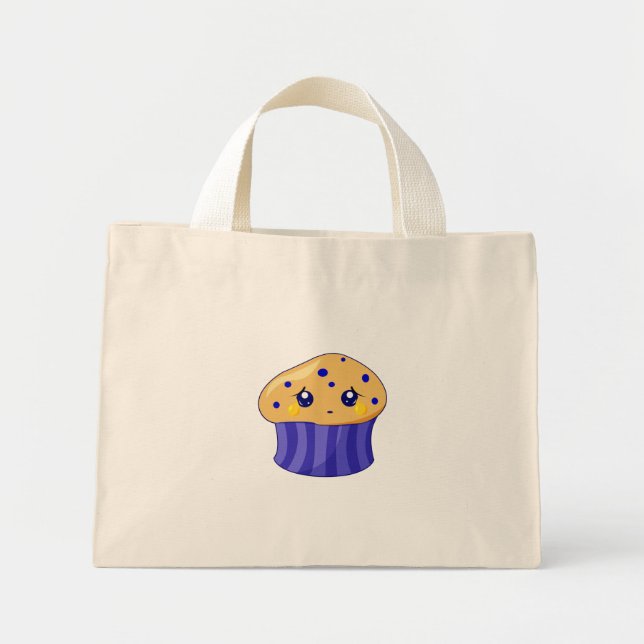 Bolso De Tela Diminuto Triste Muffin (Frente)