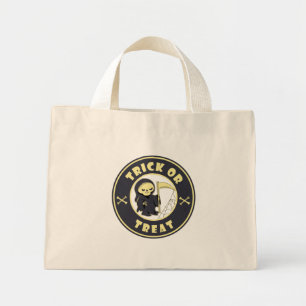 Bolso De Tela Diminuto Truco o tratar el carácter de pañal gris de Hallow