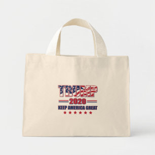 Bolso De Tela Diminuto Trump 2020 Mantenga a Estados Unidos grande