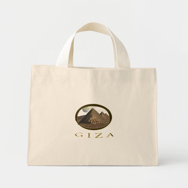 Bolso De Tela Diminuto Tutankamón y Egipto (Frente)