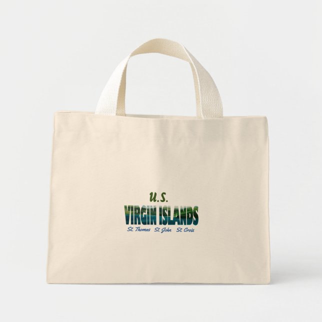 Bolso De Tela Diminuto U.S. Virgin Islands  (Frente)
