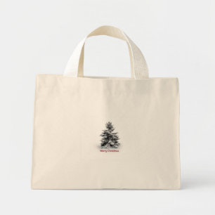 Bolso De Tela Diminuto Un Feliz Navidad