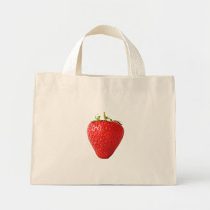 Bolso De Tela Diminuto Un tcnm de fresa roja