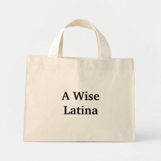 Bolso De Tela Diminuto Un Tote latino sabio