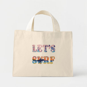 Bolso De Tela Diminuto Vamos a surfear