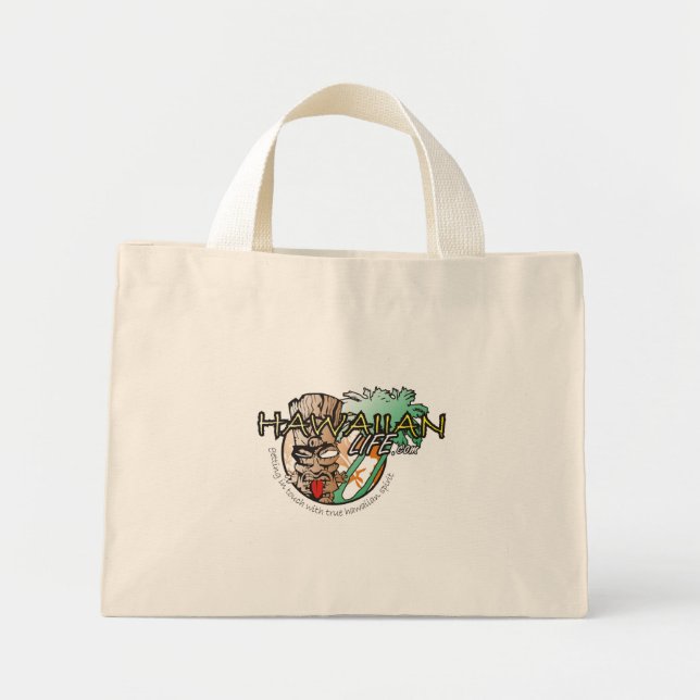 Bolso De Tela Diminuto Vida hawaiana (Frente)