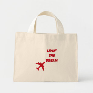 Bolso De Tela Diminuto Vivir El Tote FLORAL De Sueño