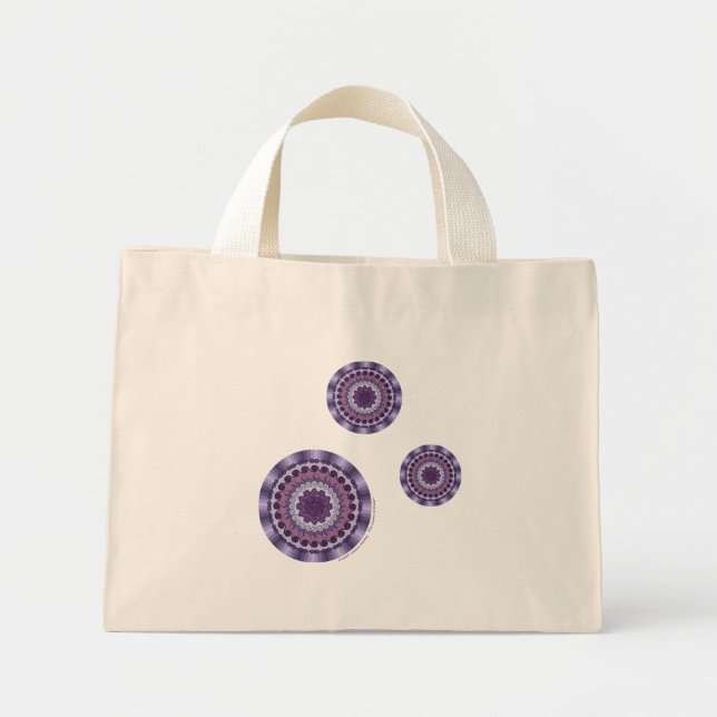 Bolso De Tela Diminuto Wind Mandala Tote Bag (Frente)
