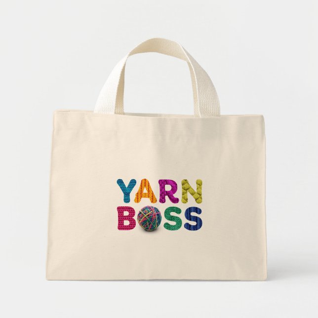 Bolso De Tela Diminuto Yarn Boss (Frente)