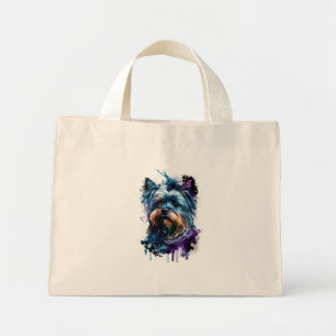 Bolso De Tela Diminuto Yorkie, muy lindo
