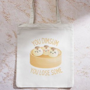 Bolso De Tela Dimsum Perdió A Un Pegatina - Dim Sum Gracioso