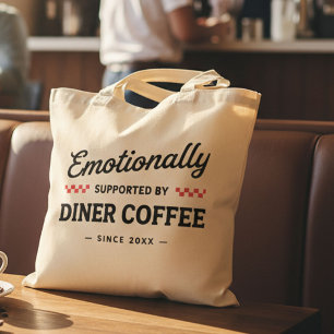 Bolso De Tela Diner de Retrorestaurante Divertido Nostalgia de E