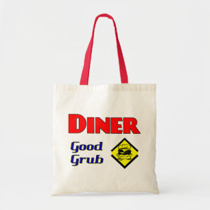 Bolso De Tela Diner Good Grub Hamburger Restaurant Art