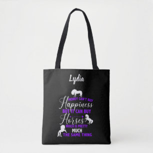 Bolso De Tela Dinero Puede Comprar Caballos Personalizados Morad