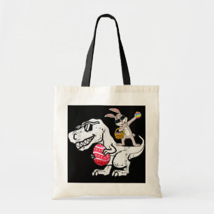 Bolso De Tela Dino Dino de Dabbing Rabbit Easter Day Dinosaur
