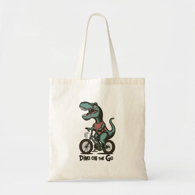 Bolso De Tela Dino en marcha (Frente)