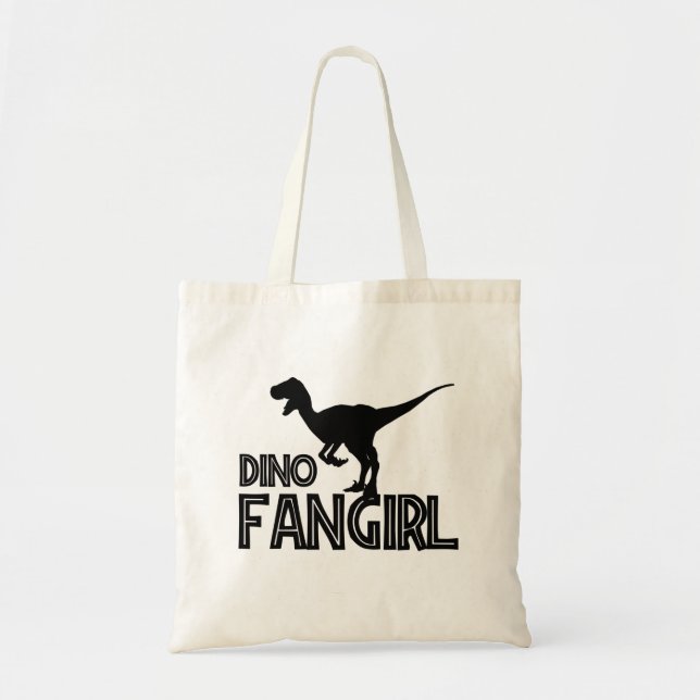 Bolso De Tela Dino Fangirl - Dinosaur Lover (Frente)