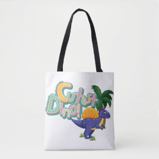 Bolso De Tela dino gracioso