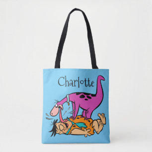 Bolso De Tela Dino Licking Fred Flintstone