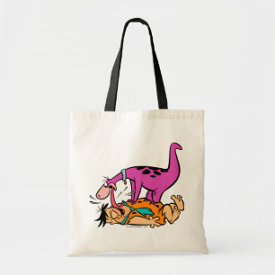 Bolso De Tela Dino Licking Fred Flintstone