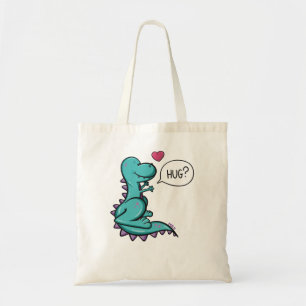 Bolso De Tela Dinosaur Trex abrazo Dino