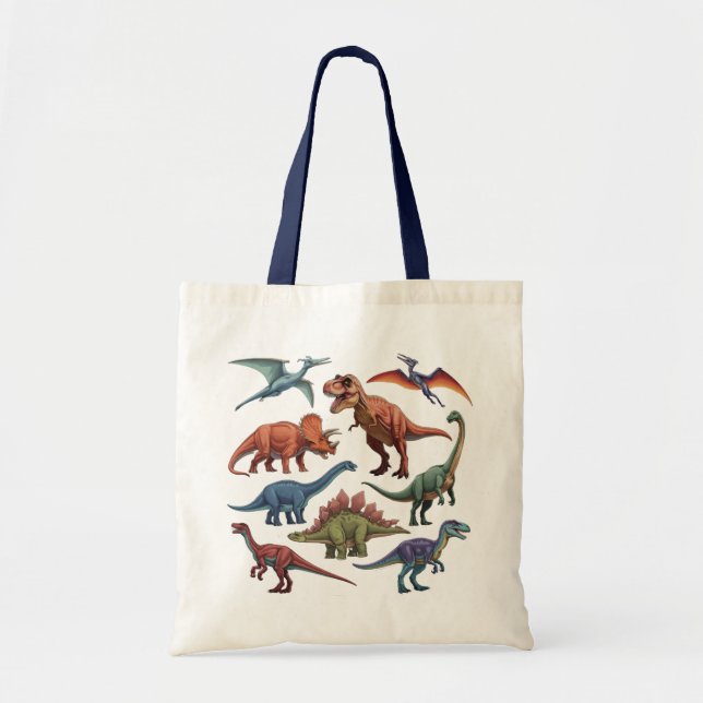 Bolso De Tela Dinosaurio (Frente)