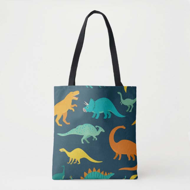 Bolso De Tela Dinosaurio Adventure: Fondo de escritorio infantil (Anverso)