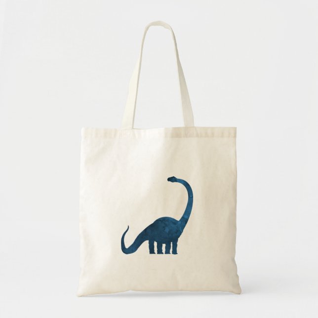 Bolso De Tela Dinosaurio - Brontosauro - Arte (Frente)