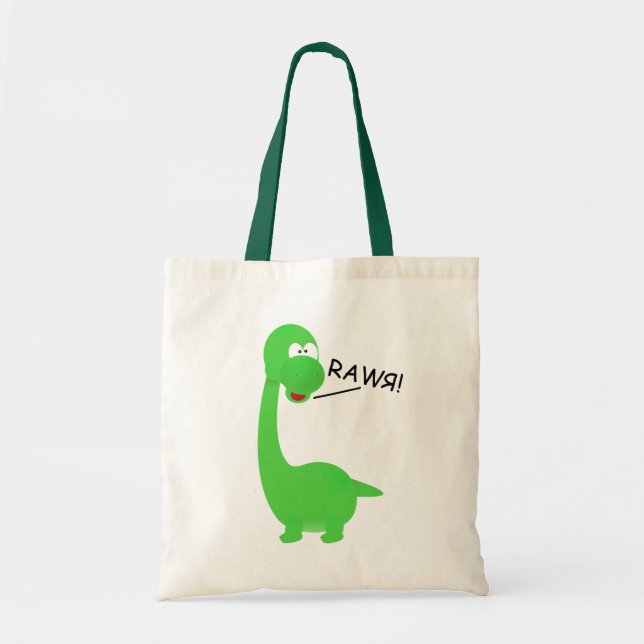 Bolso De Tela Dinosaurio de Rawrosaur (Frente)