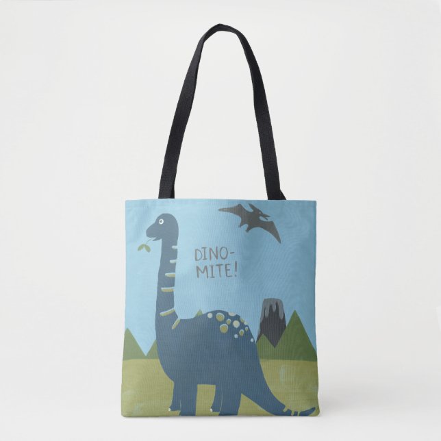 Bolso De Tela Dinosaurio Dino-mite (Anverso)