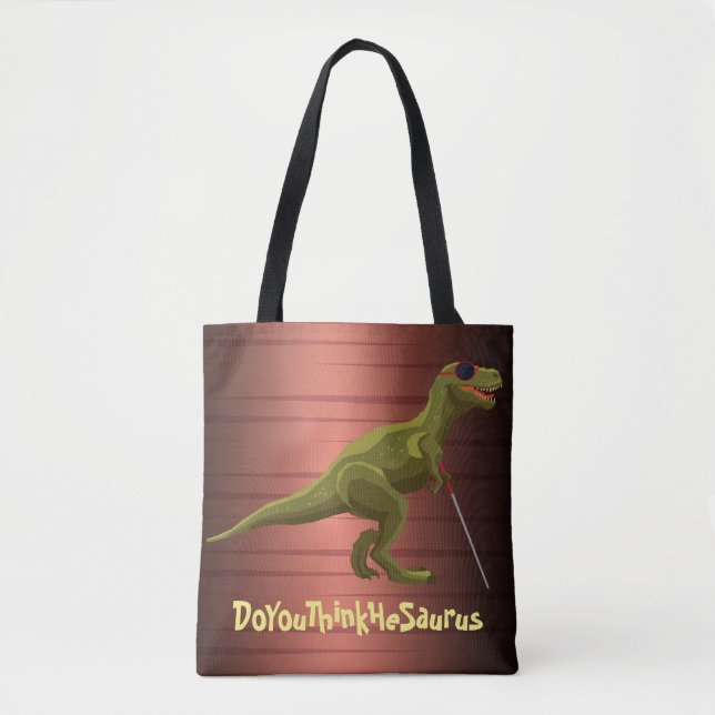 Bolso De Tela Dinosaurio DoYouThinkHeSaurus (Anverso)
