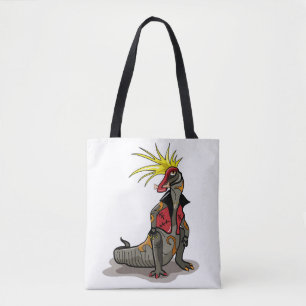 Bolso De Tela Dinosaurio Hadrosaurus Vestido Como Punk.