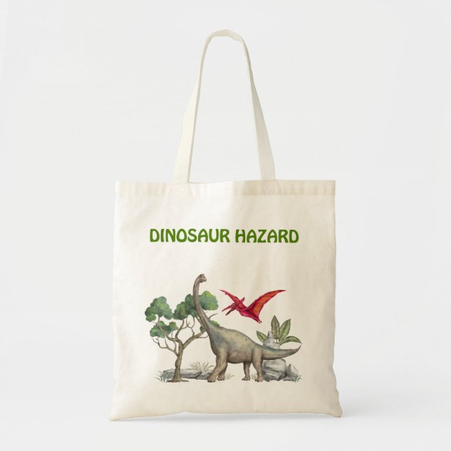 Bolso De Tela Dinosaurio Hazard (Frente)