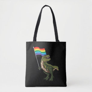 Bolso De Tela Dinosaurio LGBT Lesbiana gay Transgénero No binari