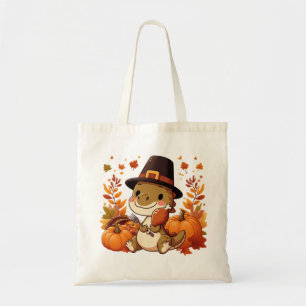 Bolso De Tela Dinosaurio lindo de acción de gracias