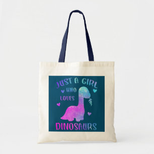 Bolso De Tela Dinosaurio: Un Chica que ama a los dinosaurios 