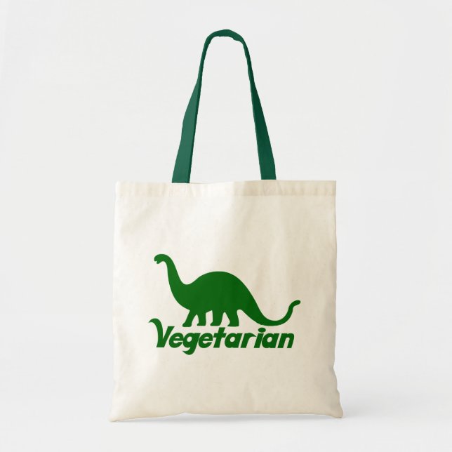 Bolso De Tela Dinosaurio vegetariano (Frente)