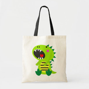 Bolso De Tela Dinosaurio verde RAWR