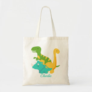 Bolso De Tela Dinosaurios Bebés Lindos Trex