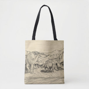 Bolso De Tela Dinosaurios clásicos