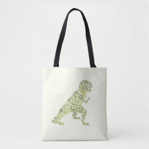 Bolso De Tela Dinosaurios T-REX en puntos